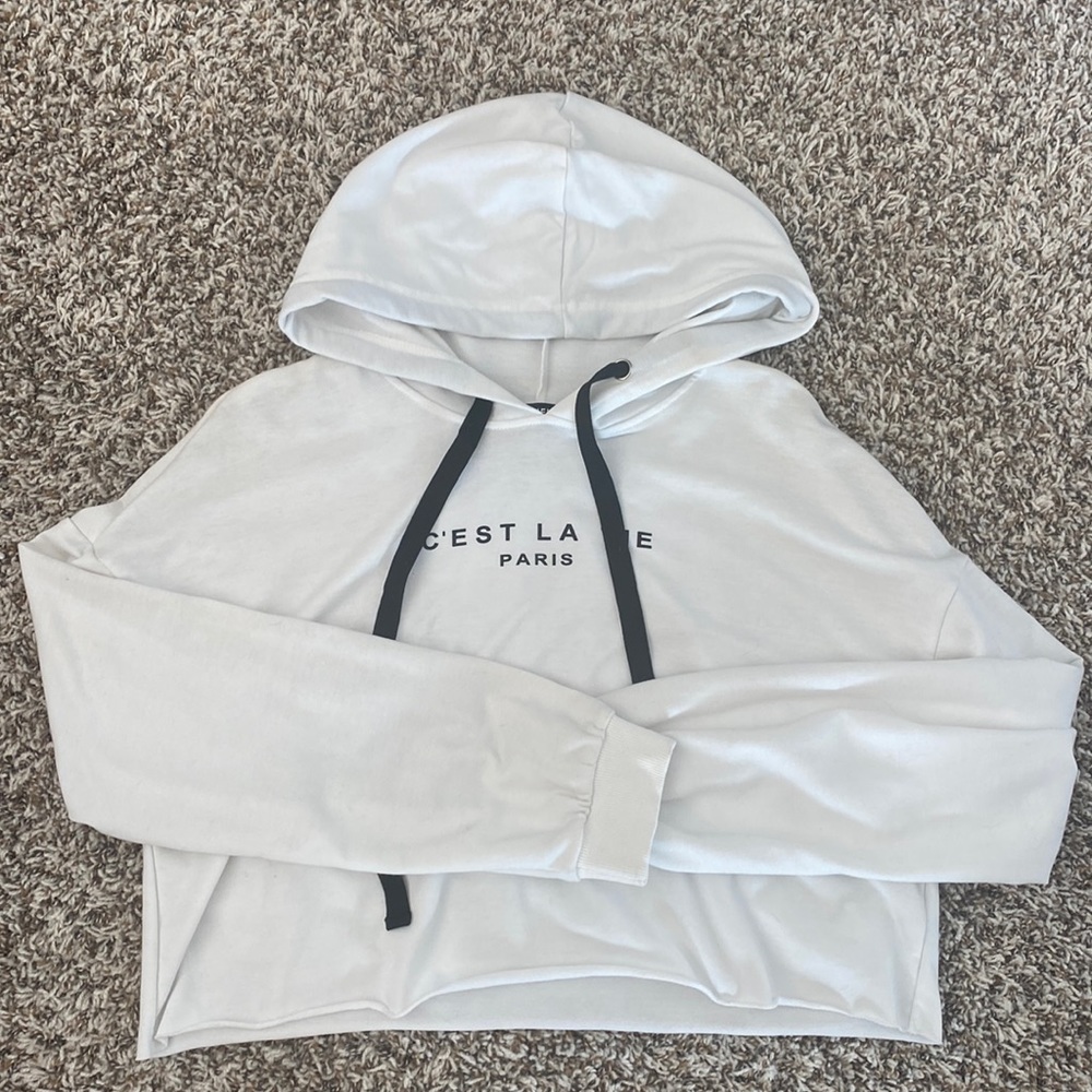 Shein cropped hoodie